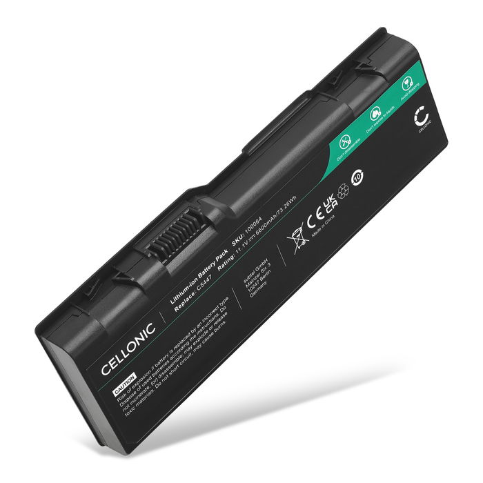 Batteri för Dell XPS M1710, M170, Inspiron 9400, 6000, 9300, 9200, Precision M6300, M90, Dell YF976 11.1V 6600mAh från CELLONIC