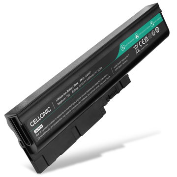 Batteri för Lenovo ThinkPad T61, SL300, T60, T500, R61,R500, SL400, W500, SL500, R60, T60p, T61p 10.8V 4400mAh från CELLONIC
