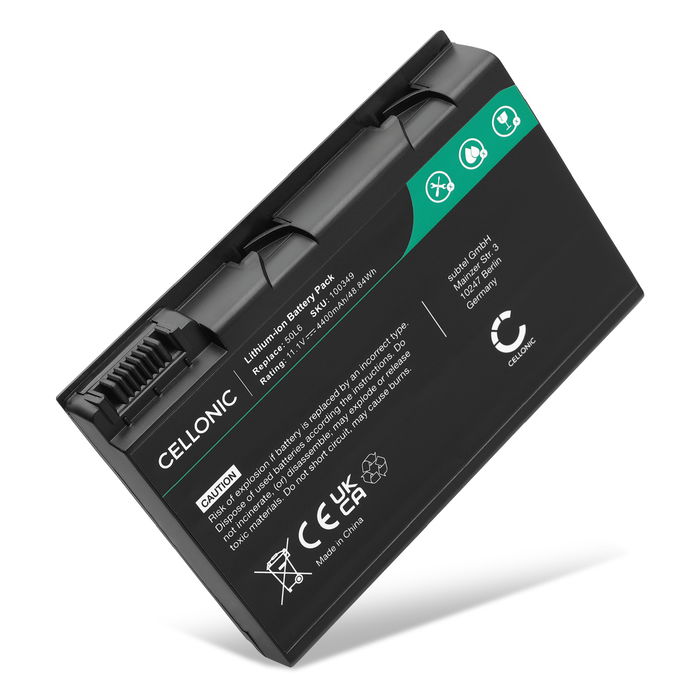 Batteri för Acer Aspire 5100, 5630, 5610, 9810, 3100, 3690, 9800, 5680, 9920G, BATBL50L6 11.1V 4400mAh från CELLONIC