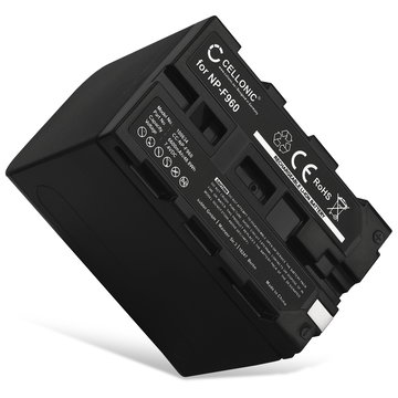 6600mAh Ersättningsbatteri NP-F970 -F96 NP-F550 -F570 -F750 -F770 -F330 - Batteri för Sony DSR-PD150 PD170 FDR-AX1 DCR-VX2100 GV-D200 HDR-FX7e FX1 FX1000 kamera / dsr kamera - kamerabatteri med lång batteritid