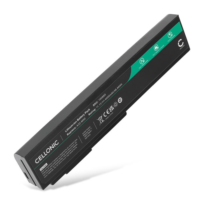 ASUS N53S batteri - 4400mAh från subtel