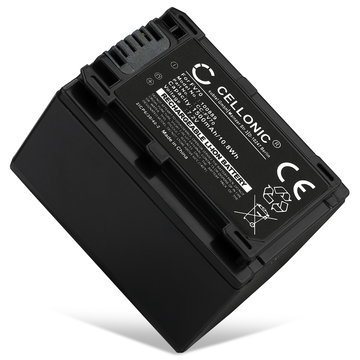 NP-FV70 NP-FV100 Batteri för Sony FDR-AX53 FDR-AX33 FDR-AX100E, HDR-CX280 HDR-CX305 HDR-CX425 HDR-CX570 HDR-CX625 HDR-CX730, 1500mAh Kamera-ersättningsbatteri med lång batteritid
