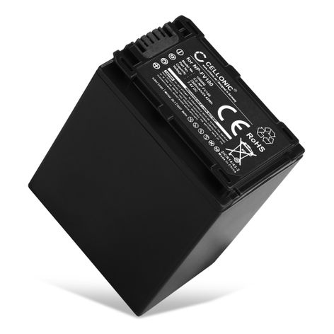 Battery for Sony AX53 4K HANDYCAM FDR-AX53; DCR-PJ5; DCR-SR15 NP-FV100 -FV30 -FV70 (3300mAh, 7.4V) from CELLONIC