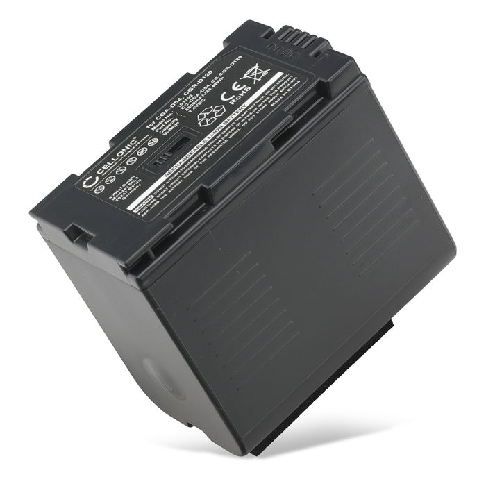 Batteri till Panasonic NV-GX7, AG-AC90, AG-DVX100, NV-DA1, NV-MX500, NV-DS60, NV-GS1, GS11, PV-DV100 CGA-D54 CGR-D120 -D220 (3300mAh, 7.4V) från CELLONIC