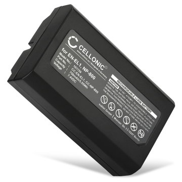 EN-EL1,NP-800 Batteri för Nikon Coolpix 4300 Coolpix 4500 Coolpix 4800 Coolpix 5000 Coolpix 5400, Konica Minolta DiMAGE A200, 750mAh Kamera-ersättningsbatteri med lång batteritid