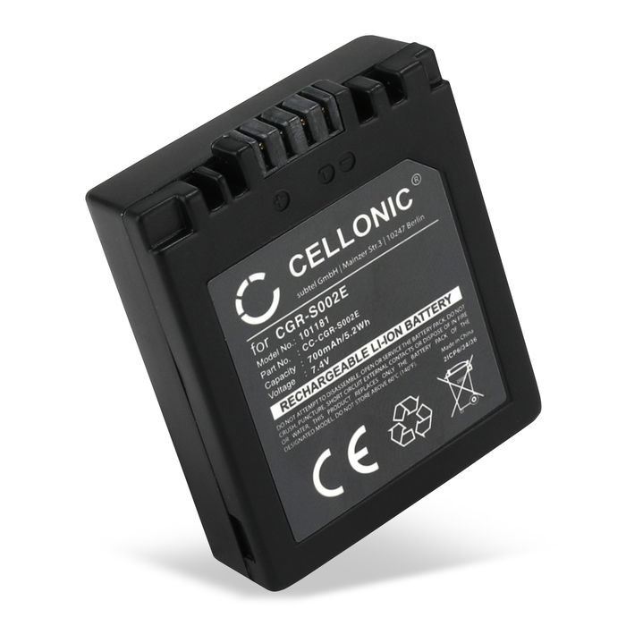 Panasonic CGA-S002E/1B 700mAh Batteri från CELLONIC