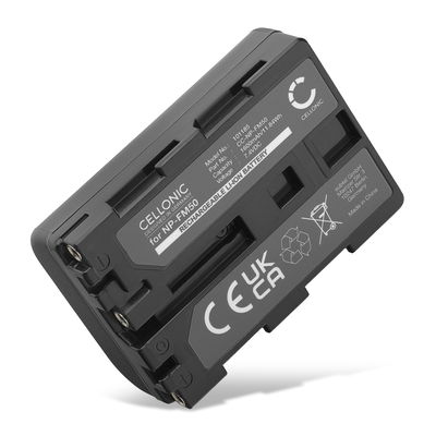 Batteri till Sony F828 F717 R1 S85 TRV118 SR1 GV-D1000, NPFM30 NPFM50 NPQM71 NPQM91 NP-FM50 (1600mAh, 7.4V) från CELLONIC