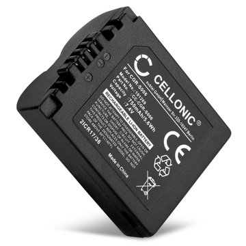 CGR-S006e CGA-S006a DMW-BMA7 BP-DC5 Ersättningsbatteri för Panasonic DMC-FZ50 FZ50 DMC-FZ7 DMC-FZ8 DMC-FZ18 DMC-FZ28 DMC-FZ30 / V-LUX 1, 750mAh Kamera-batteri med lång batteritid