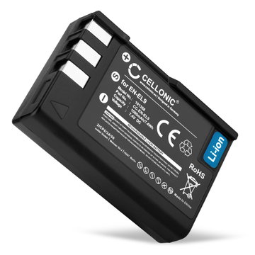 Batteri för Nikon D3000 D5000 D60 D40 D40x - EN-EL9 EN-EL9a EN-EL9e 1000mAh EN EL9 ENEL9