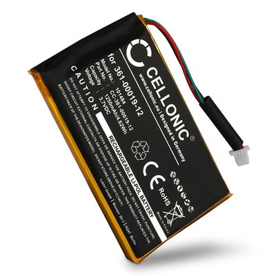 CELLONIC 361-00019-12 GPS-batteri för Garmin Edge 605 / Edge 705 / Nüvi 465 med 1250mAh 3.6V - 3.7V - navigatorbatteri med lång batteritid