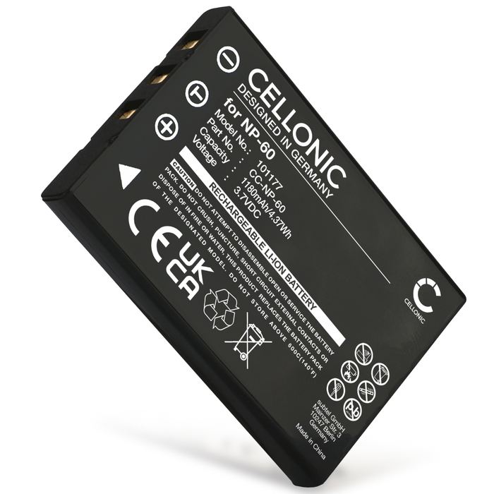 Batteri för JAY-tech JayCam CX330, JayCam DC6000, Jay Media i5100, JayCam DXC11, NP-60 1180mAh från CELLONIC