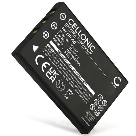 Batteri till Oregon Scientific DS 9810 NP-60 (1180mAh, 3.7V) från CELLONIC