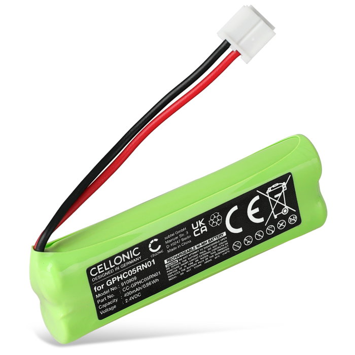 Batteri för Swissvoice DP500 DP550, Audioline Monza 480, Medion Life MD82973 MD83024 MD83173 GPHC05RN01 (400mAh, 2.4V) från CELLONIC