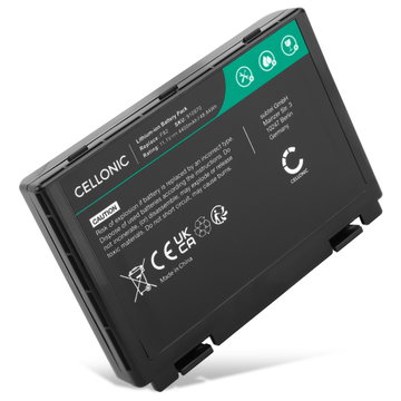 Batteri för ASUS K50IJ, X5DIJ, K50C, K70IJ, P50IJ, X5DI, X5DAB, X5DIN, Pro79I, X5DAF, X66IC, K50 series, Pro88 series, ASUS A32-F52 11.1V 4400mAh från CELLONIC