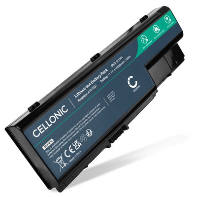 Batteri för Acer Aspire 8930G, 8920G, 8920, 7738G, 5920, Packard Bell EasyNote LJ65, LJ75, LJ71, eMachines E520, eMachines E510, Acer AS07B31 11.1V 4400mAh från CELLONIC