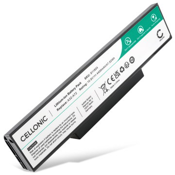 Batteri för ASUS X72D, K73E, X73S, X72J, X73B, N73S, N73, N73SV, A73S, K73S, K72F,A72J, A32-K72 10.8V 4400mAh från CELLONIC