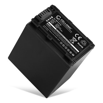 NP-FV90 Batteri för Sony FDR-AX100 -AX100e, FDR-AX33, FDR-AX53, Sony HDR-CX625, HDR-CX450, -CX115 HDR-CX200 -CX220, -CX305, HDR-PJ810, HDR-PJ530e, Sony NEX-VG900, -VG20, Sony DCR-SX34, 2200mAh Kamera-ersättningsbatteri med lång batteritid