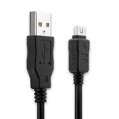 data-kabel - för CB-USB6 CB-USB8 Olympus OM-D E-M1 E-M10 Mark II OM-D E-M5 Mark II Pen E-PL7 E-PL3 Tough TG-4 XZ-1 kamera - 1.5m PVC Datakabel svart