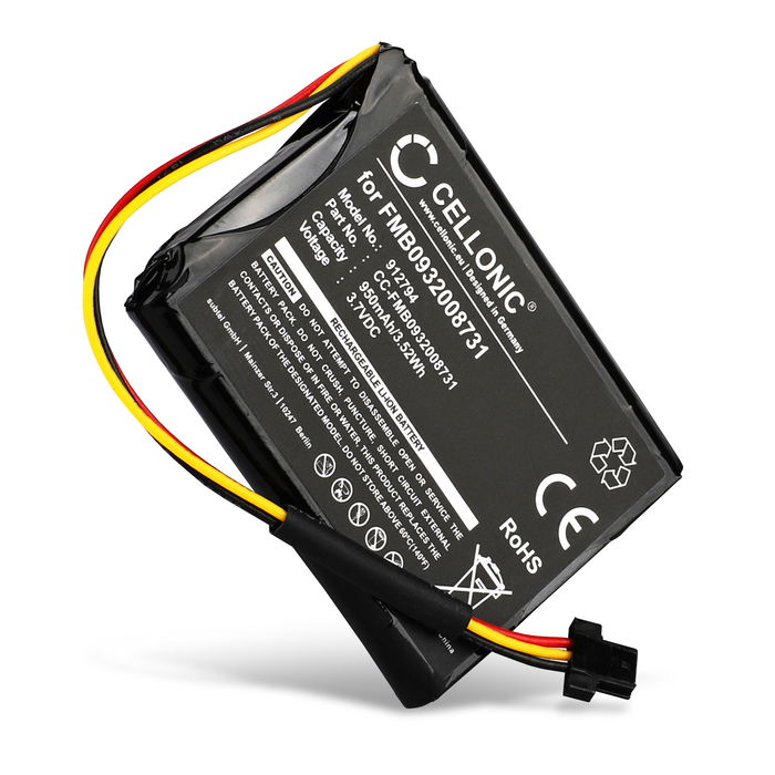 TomTom Go 500 Batteri 3.7V 950mAh från Cellonic