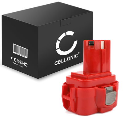 CELLONIC 9120, 9120, 9134, 9135, 9133, 192638-6, 9102 batteri för Makita BMR100, 6222d, 6261D, 6207D, 6204D, 6226D, 6260D trådlösa verktyg med 9.6V, 3Ah och NiMH