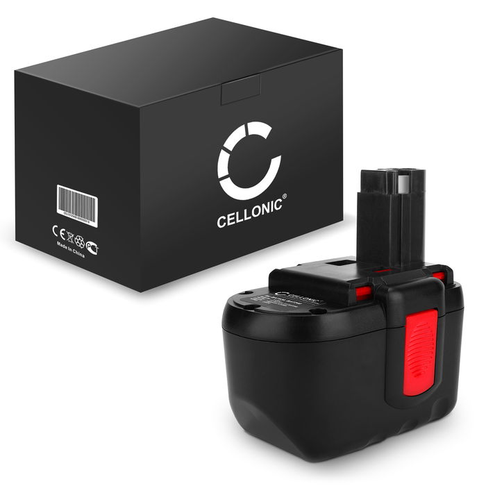 CELLONIC BAT030, 2607335445, 2607335510, 2607335561, 2607335268 batteri för Bosch GSB 24,GML 24 V-CD, GBH 24 VF, GML 24 V trådlösa verktyg med 24V, 3Ah och NiMH