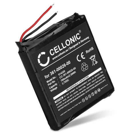 Batteri till Garmin Forerunner 305, 205 361-00026-00 (700mAh, 3.7V) från CELLONIC