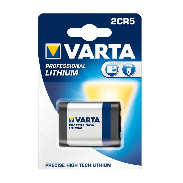 Varta 2CR5 Battery for Camera, Flash & More - x1