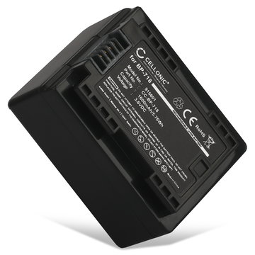 BP-718 BP-727 Batteri för Canon LEGRIA HF R306, HF R506, HF R57, HF R606, HF R706, VIXIA HF R52, 1600mAh Kamera-ersättningsbatteri med lång batteritid