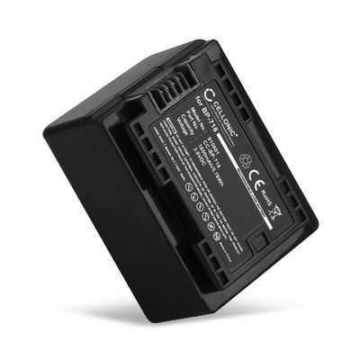 BP-718 BP-727 Batteri för Canon LEGRIA HF R306, HF R506, HF R57, HF R606, HF R706, VIXIA HF R52, 1600mAh Kamera-ersättningsbatteri med lång batteritid