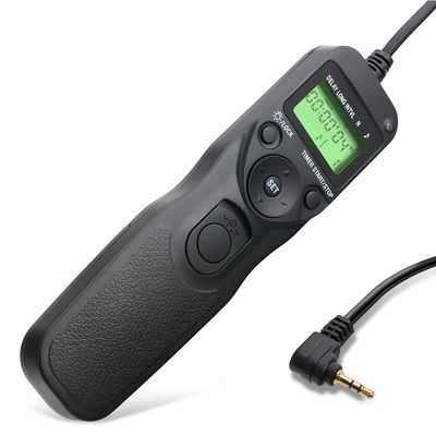 kabelutlösare med timer för Canon EOS R6 2000D 80D 800D 200D 700D 70D 600D 60D 1100D RS-60E3 CS-205 TC-60E3 kabelutlösare med tidsfördröjning kamerafjärrkontroll från subtel