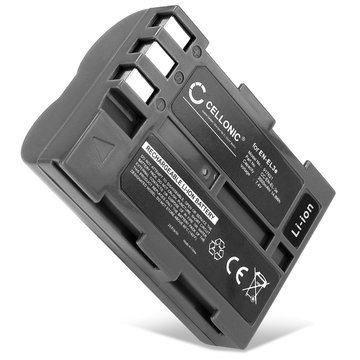 EN-EL3e Batteri för Nikon D50 D70s D80 D90 D200 D300 D300S digitalkamera, 2000mAh Kamera-ersättningsbatteri med lång batteritid