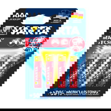 Batterier AAA  Varta Max Tech Varta 4703 4x