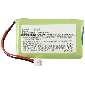 Batteri för Dogtra 2300NCP 2300RX 2302 NCP Advance, 2500RX 2500B 2500T 2502B 2502T Receiver, 3500NCP 3500RX - BP74R (460mAh)  Ersättningsbatteri