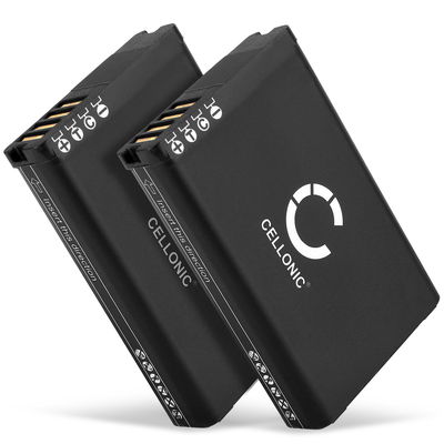 2x Ersättningsbatteri för Garmin GPS / Navigator 010-11599-00, 010-11654-03, 361-00053-00 - Batteri för Garmin Montana 600, Garmin Alpha 100 / Montana 600T, 610, 680, 680t, 650, 650t / Monterra / VIRB Elite 1.4 - med hög kapacitet 2200mAh för lång batteri