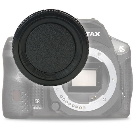 Body Cap Pentax K (PK) / Pentax SMC DA Mount – Plastic Black Bayonet from CELLONIC – Pentax K10D; KF; K100D, K100D Super; K20D; K200D