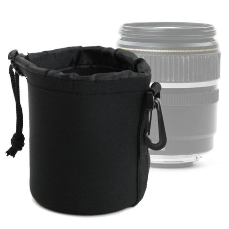 Camera Lens Pouch for Canon RF 14-35 mm F4 L IS USM – Black, Neoprene from CELLONIC