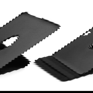 Universellt 360°graders tabletfodral för bl.a. Samsung Galaxy Tab S2 9.7 (SM-T810 / SM-T813 / SM-T815 / SM-T819) surfplatta - svart Konstläder roterbart skyddsskal - tablet flipcase med integrerat stativ
