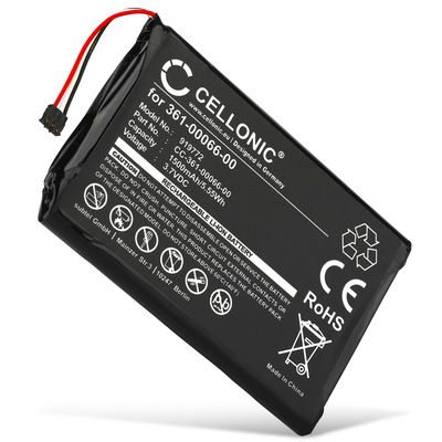CELLONIC 361-00066-00 361-00066-10 GPS-batteri för Garmin Camper 760, Nüvi 2689, Nüvi 2757, Nüvi 2797, Dezl 760, Nüvi med 1500mAh 3.6V - 3-7V - navigatorbatteri med lång batteritid