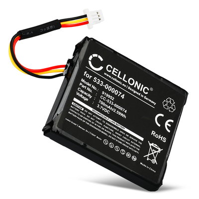 CELLONIC Logitech 533-000074 Ersättningsbatteri för Logitech F540, G930 headset / hörlurar med 700mAh, 3.7V - reservbatteri