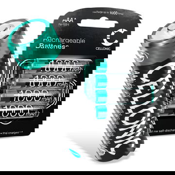 CELLONIC Uppladdningsbara batterier AAA 4x Micro HR03