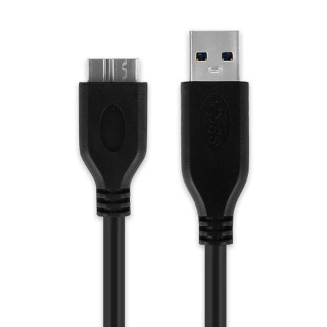 Micro USB 3.0 to USB A Data Cable 1m for FujiFilm instax Mini EVO; Nikon D850; D500; D5; D5600; Garmin Edge 530; Amazon Fire TV Stick 4K from CELLONIC