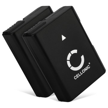 2x Batteri till Nikon D3300 D5200 D5600 D3500 D5300 D3100 D3200 D5100 D3400 EN-EL14 EN-EL14a EN-EL14, EN-EL14a (1050mAh, 7.4V) från CELLONIC