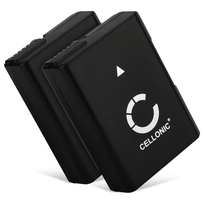2x Batteri till Nikon D3300 D5200 D5600 D3500 D5300 D3100 D3200 D5100 D3400 EN-EL14 EN-EL14a EN-EL14, EN-EL14a (1050mAh, 7.4V) från CELLONIC