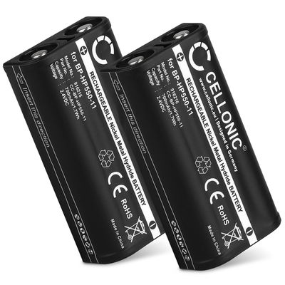 2x CELLONIC BP-HP550-11 Ersättningsbatteri för Sony MDR-RF811RK, MDR-RF855RK, MDR-RF810R, MDR-RF811R headset / hörlurar med 700mAh, 2.4V - reservbatteri