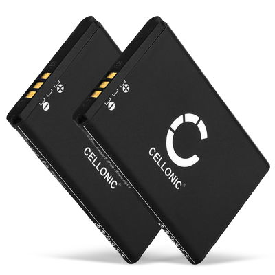 2x CELLONIC uppladdningsbart 043048,C0487,SV20405855 batteri för Swissvoice ePure / ePure fulleco DUO trådlös telefon - telefonbatteri, ersättningsbatteri