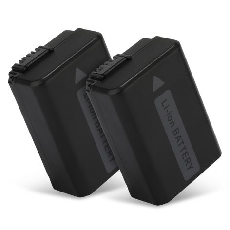 2x Battery for Sony A6100 ILCE-6100; A6400 ILCE-6400; ILCE-QX1 (1030mAh, 7.4V) from CELLONIC
