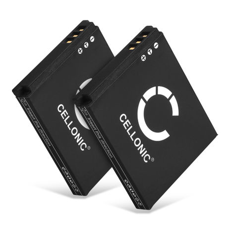 2x Battery for Canon Digital IXUS 70, 75, 60; IXUS 115 HS, 220 HS (850mAh, 3.7V) from CELLONIC