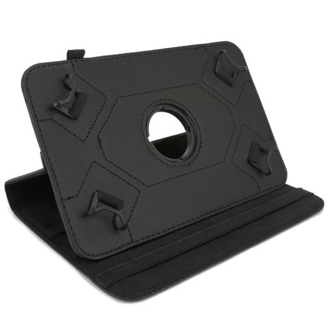subtel Fodral med ställ Nokia Lumia 2520; ASUS Transformer Book T100 svart, Konstläder