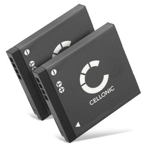 2x Battery for Panasonic Lumix DMC-FH2, DMC-FH24, DMC-FH25 DMW-BCK7 NCA-YN101H (700mAh, 3.6V) from CELLONIC