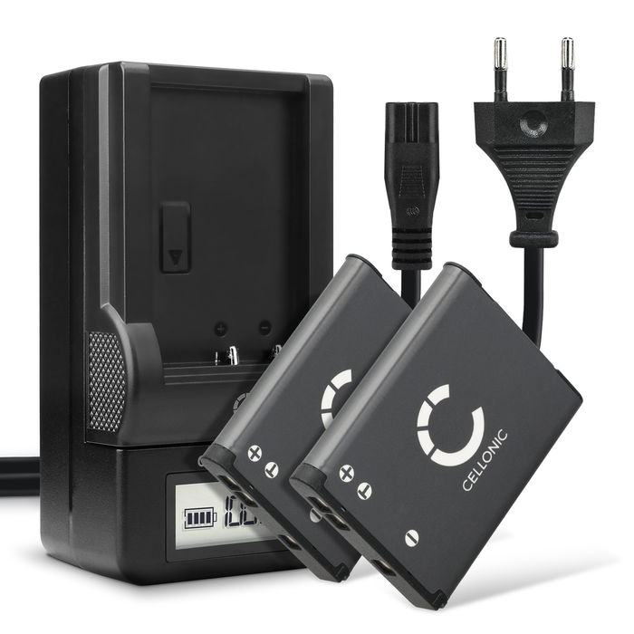 2x Nikon Coolpix S3400 700mAh Batteri + Laddare från CELLONIC